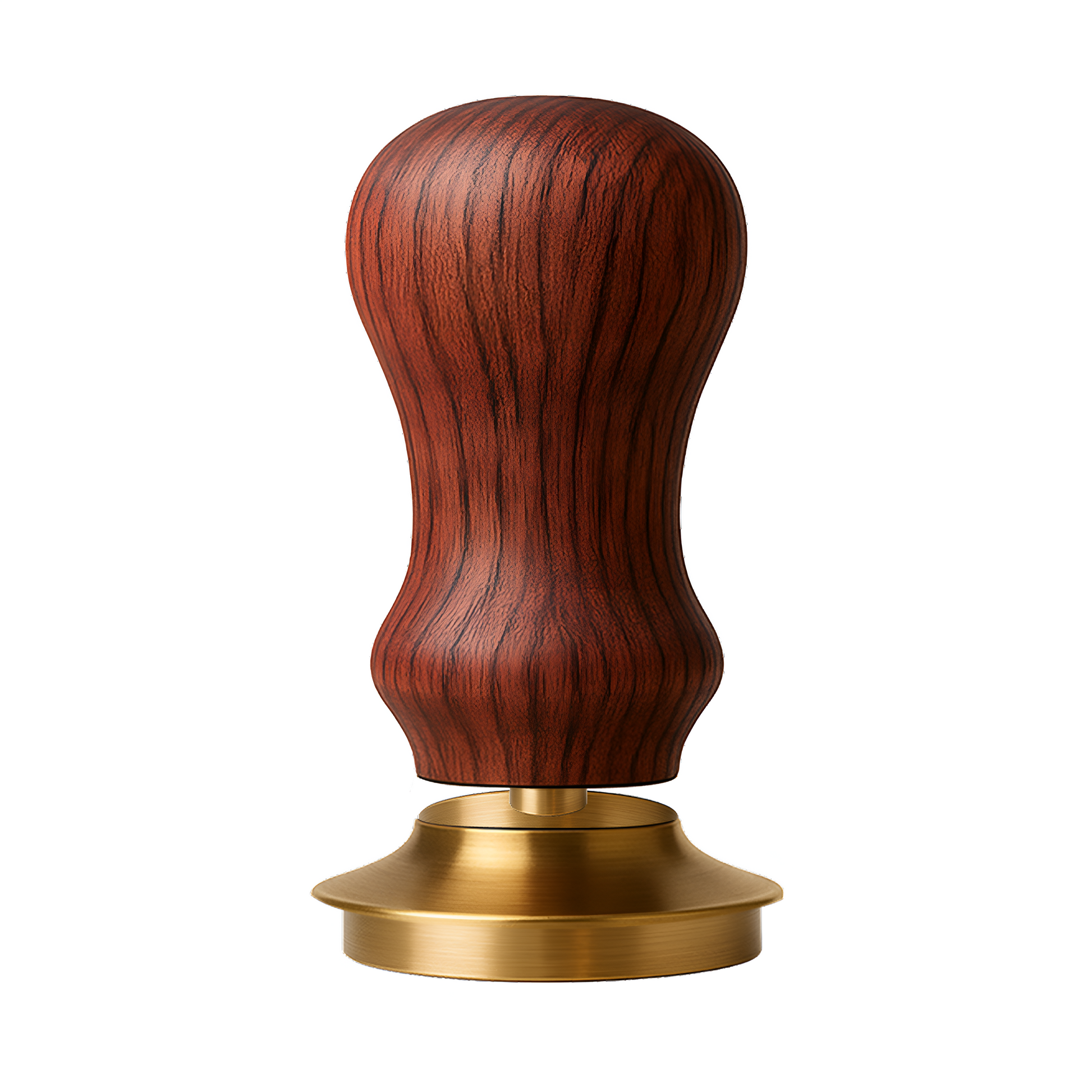Tamper mit Federung aus Rotweinfass-Holz