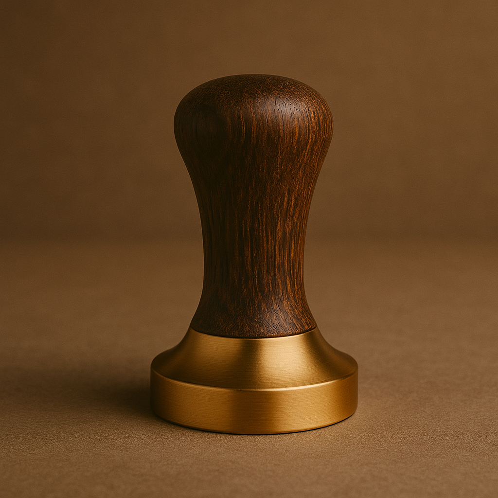 Tamper made of palm wood