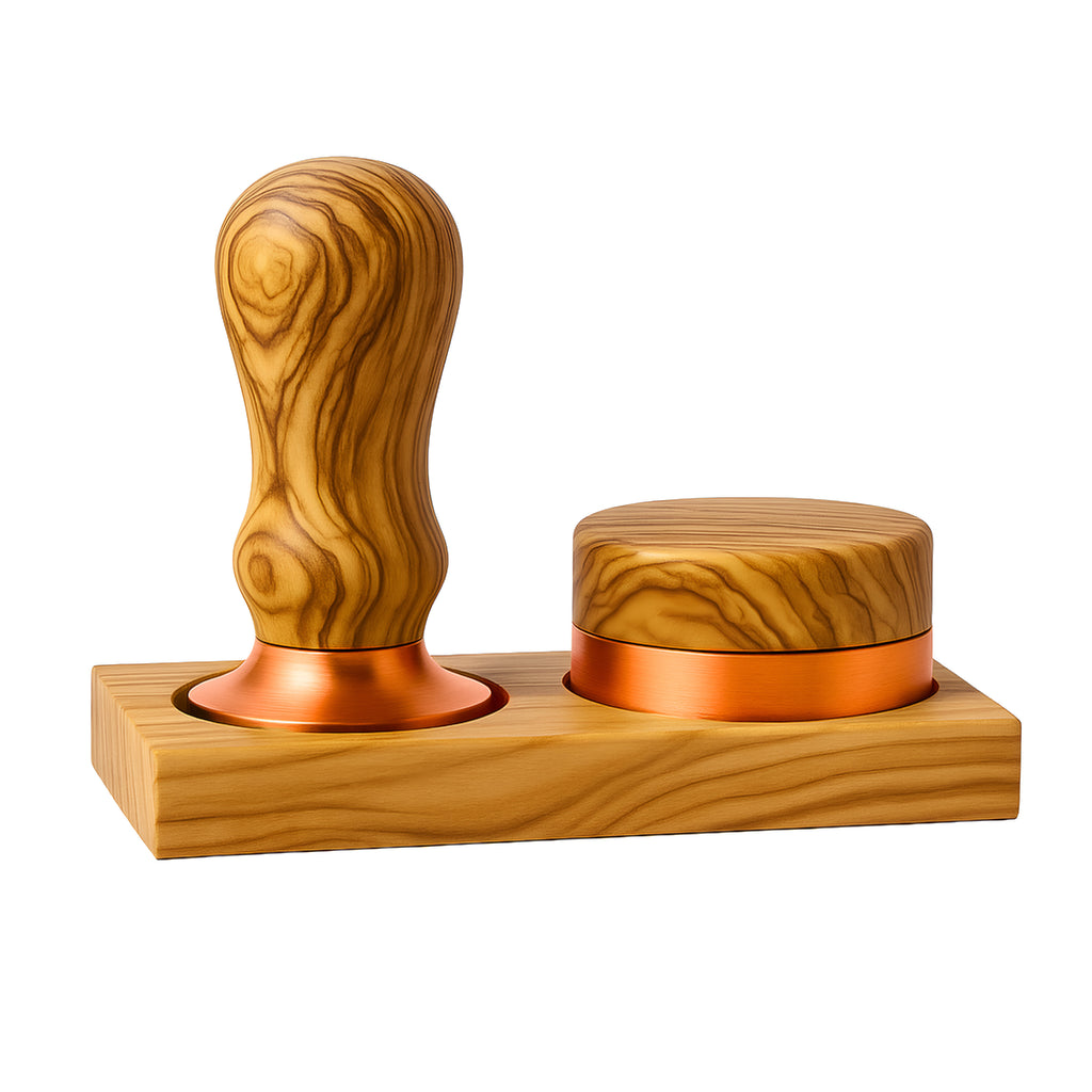 Bundle aus Olivenholz – Tamper & Leveler