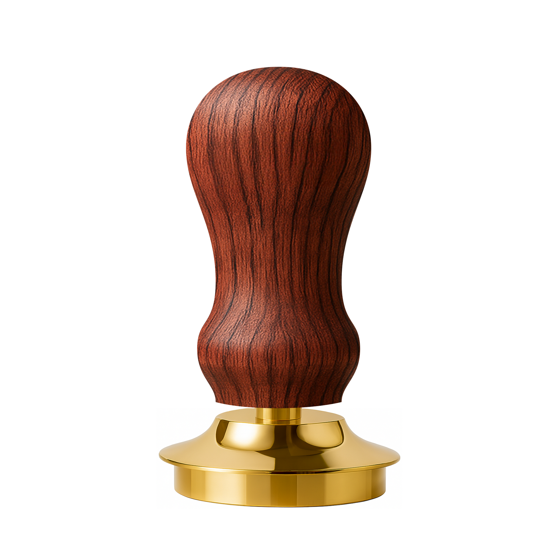 Tamper mit Federung aus Rotweinfass-Holz