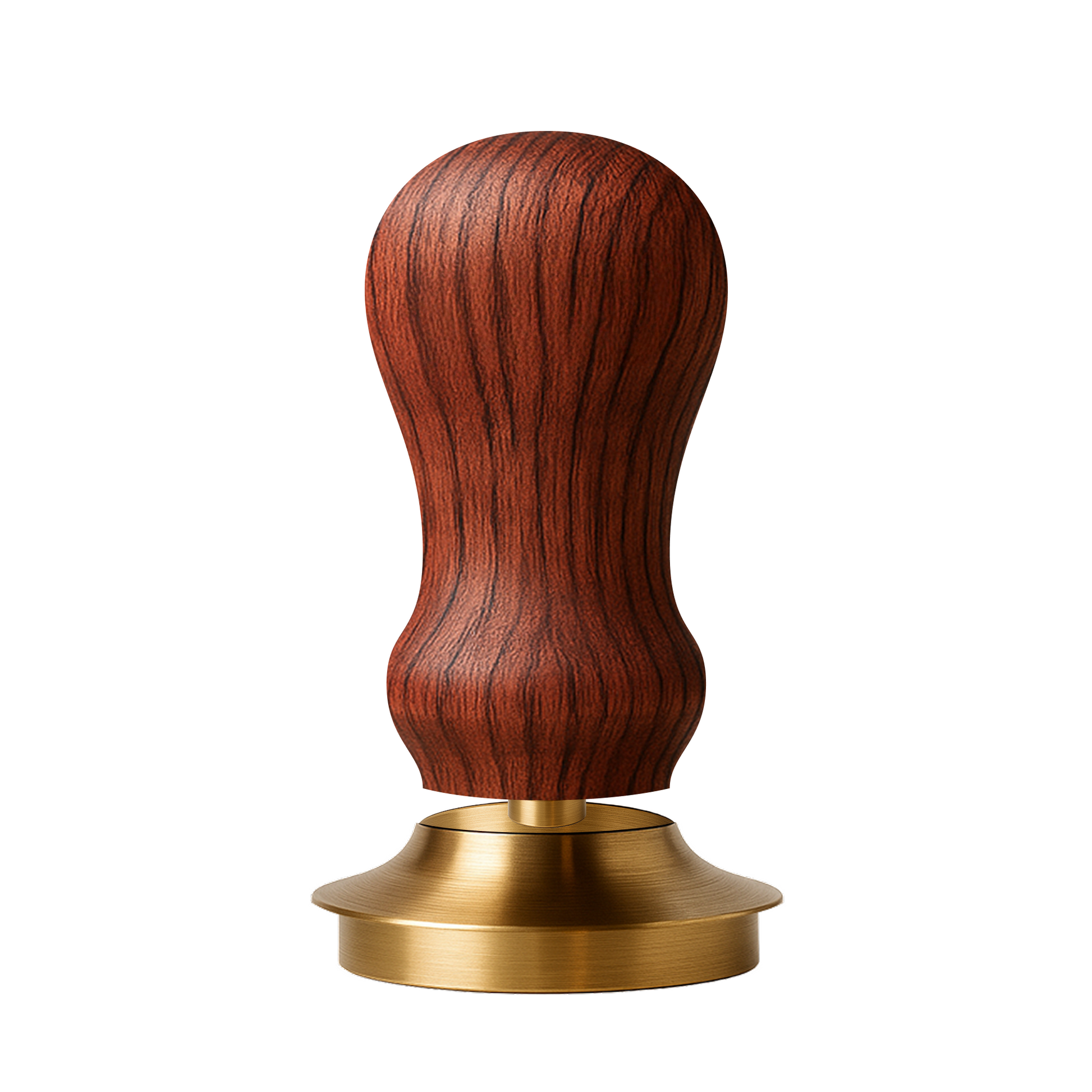 Tamper mit Federung aus Rotweinfass-Holz