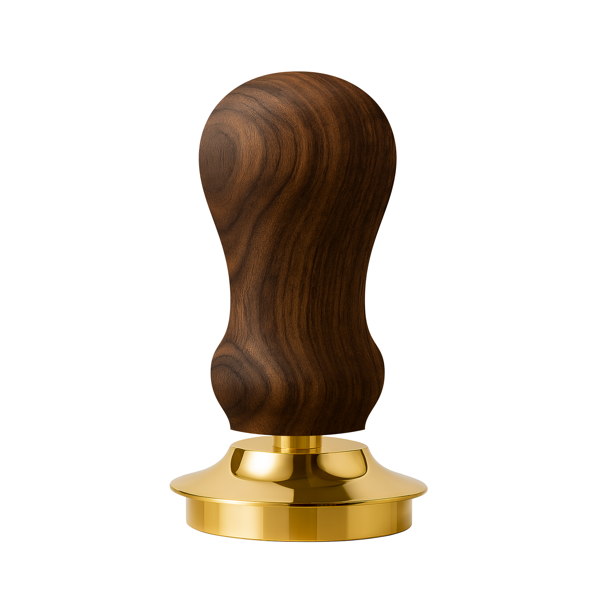 Tamper mit Federung aus Walnussholz