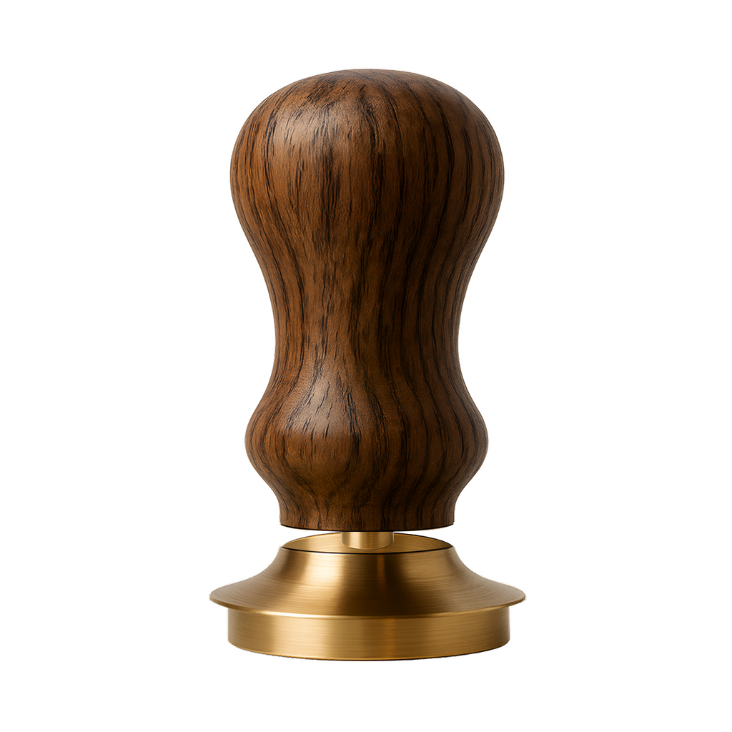 Tamper mit Federung aus Whiskyfass-Holz