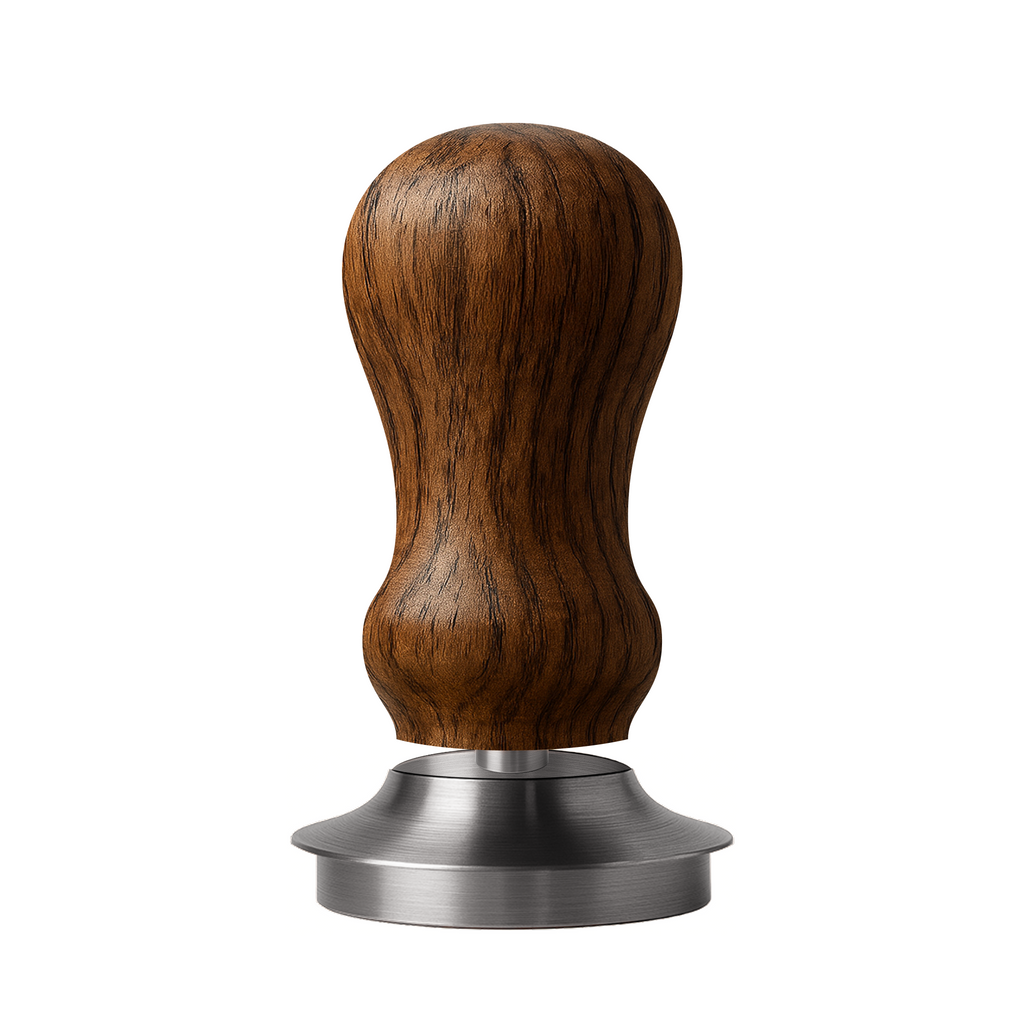 Tamper mit Federung aus Whiskyfass-Holz