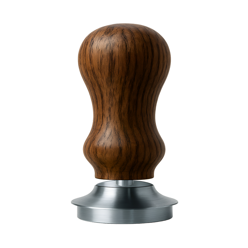 Tamper mit Federung aus Whiskyfass-Holz